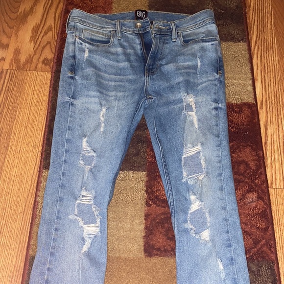 Urban outfitters distressed skinny jean light washed size 30x30 - Picture 5 of 5